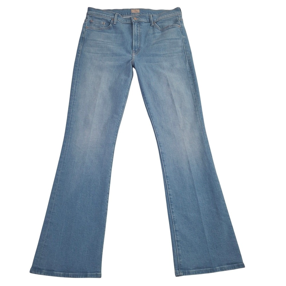 Mother The Outsider Sneak Bootcut Jeans Size 33 in Going Dutch Blue Wash